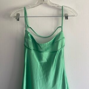 Mini green Zara dress